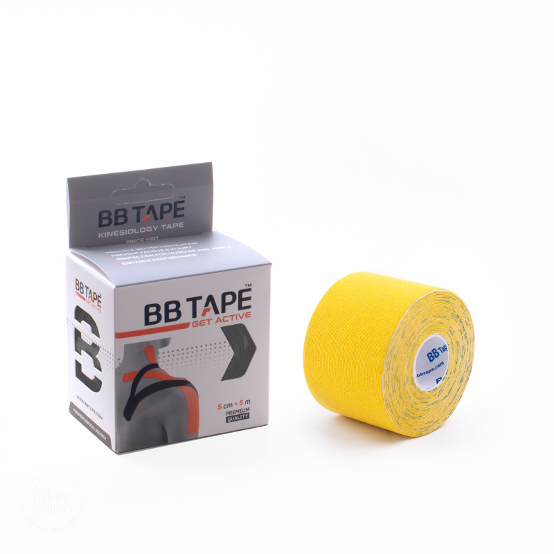 BB Kinesiology Tape 5cm x 5m - żółty